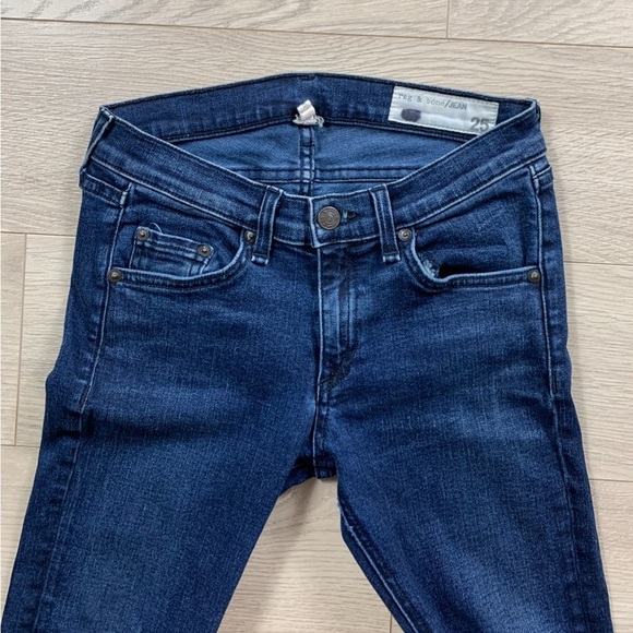 Rag & Bone Skinny Coronado Raw Hem Jeans - Picture 4 of 13